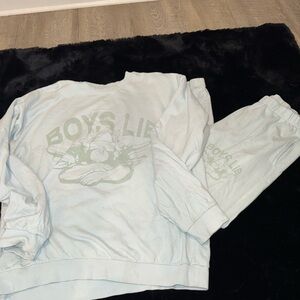 Boys Lie Light Blue Sweat Set